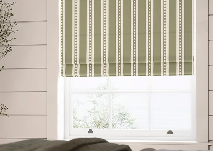 The British Stripe Co. Edgar, Derwent No.1 - Twist&Fit Roman Blind - Image 5